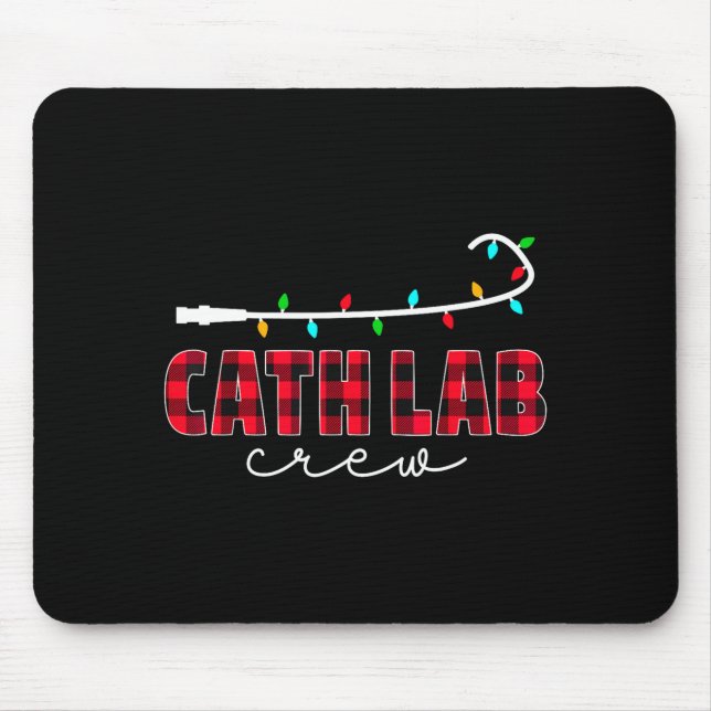 Mousepad Cath Lab Crew Cardiology Nurse Rad Tech Christmas  (Frente)
