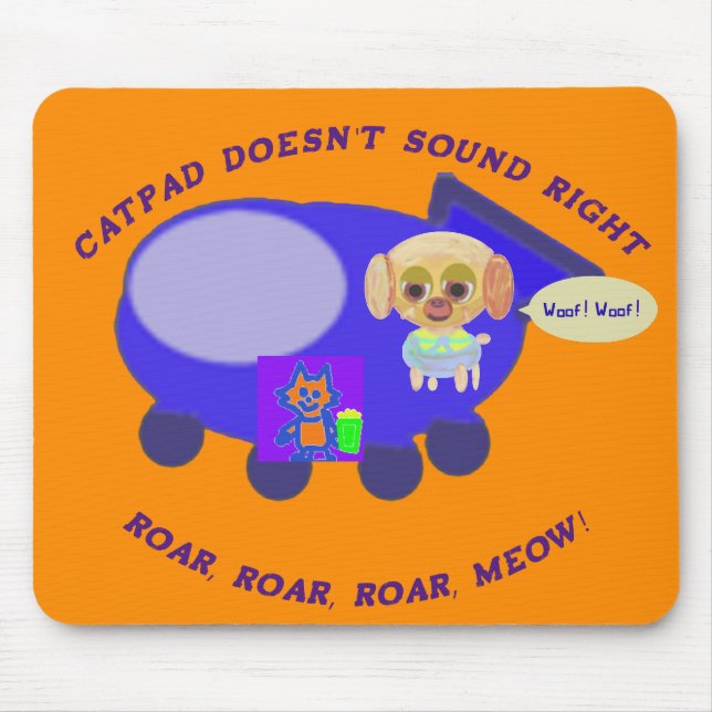Mousepad Catpad não soa bem laranja (Frente)