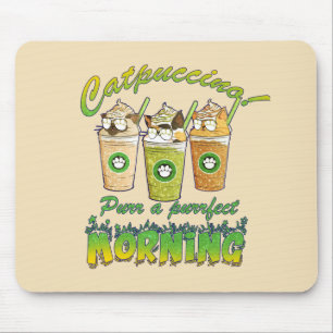 Mousepad Catpuccino - Purr a Purfect Morning Gato Cinto