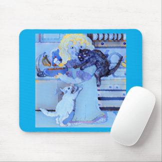 Mousepad Cats 🐈‍⬛ 🐈 At Breakfast 🥞 