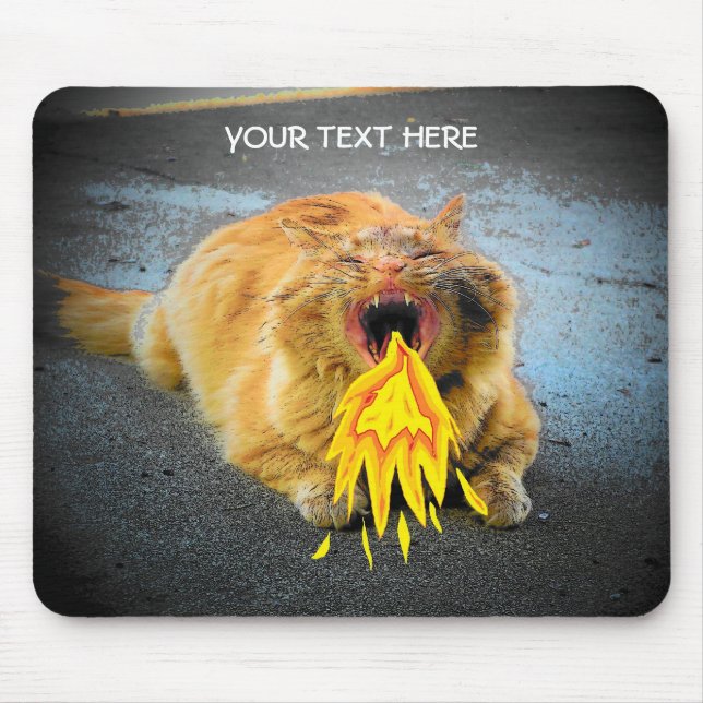 Mousepad Catzilla tem fôlego! (Frente)