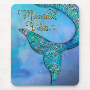 Mousepad Cauda de sereia do oceano cintilante encantada