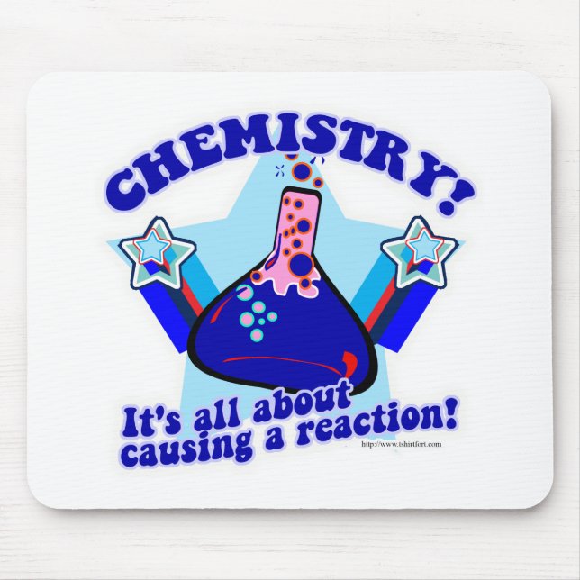 Mousepad Causa Um Cartoon De Ciência De Reação Química (Frente)