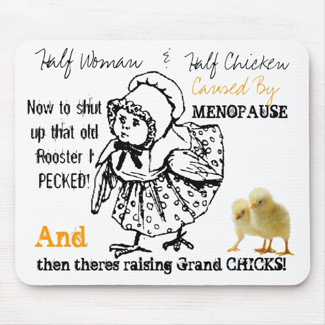 Mousepad Causado Pela Placa Do Rato Menopause 2 (Frente)