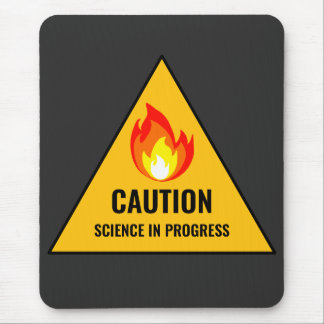 Mousepad Caution Science in Progress