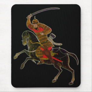 Mousepad Cavaleiro do Mongolian na batalha
