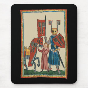 Mousepad Cavaleiro e Esquadrão, Arte Medieval do Século 14