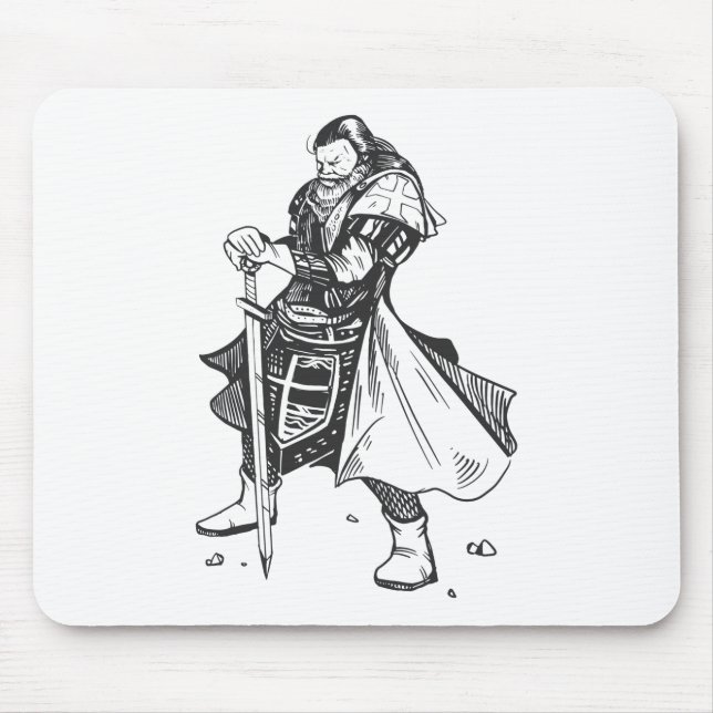 Mousepad Cavaleiro Herói Corajoso (Frente)