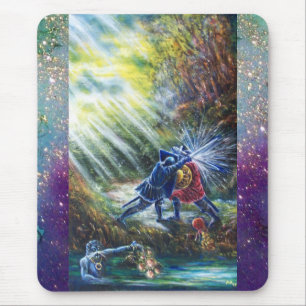 Mousepad Cavaleiros de Luta ROSA, Dinheiro e Diabo ESQUECID