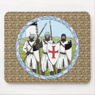 Mousepad Cavaleiros Medievais Templários