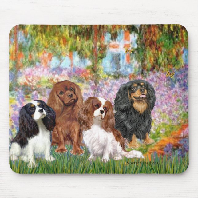 Mousepad Cavalier (4) - no jardim de Monet (Frente)