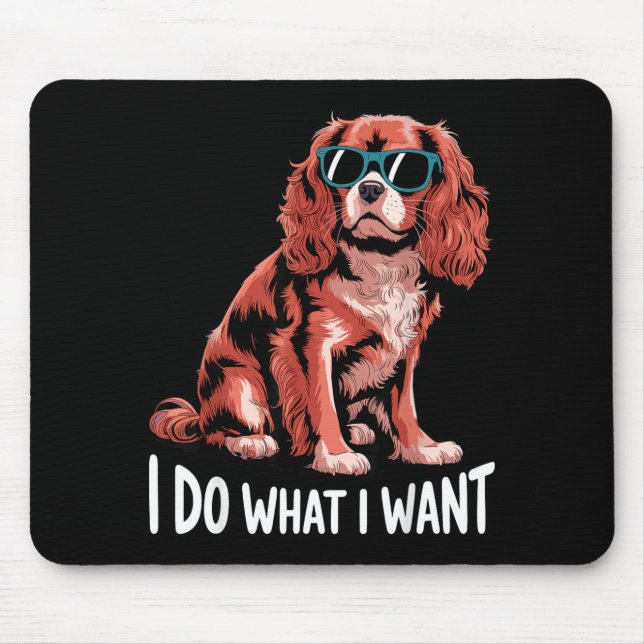 Mousepad Cavalier King Charles Art For Men Women Cavalier S (Frente)