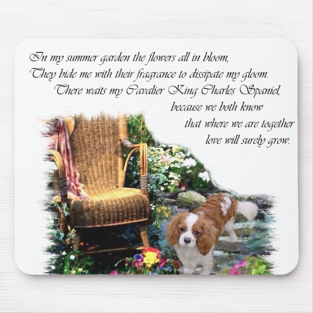 Mousepad Cavalier King Charles Spaniel Art (Frente)