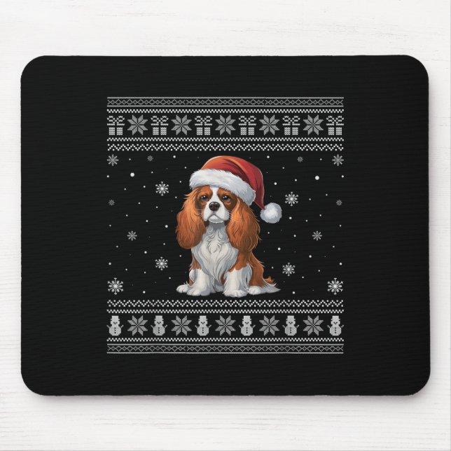 Mousepad Cavalier King Charles Spaniel Dog Amava Xmas (Frente)