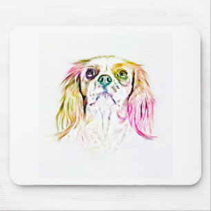 Mousepad Cavalier King Charles Spaniel Dog Art Pintura