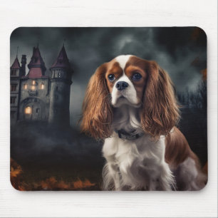 Mousepad Cavalier King Charles Spaniel Halloween Assustador
