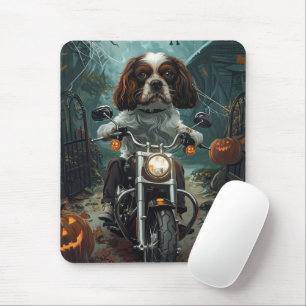 Mousepad Cavalier King Charles Spaniel Halloween Assustador