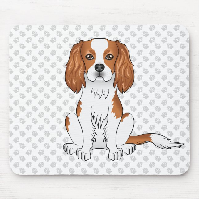 Mousepad Cavalier King Charles Spaniel & Patas Blenheim (Frente)