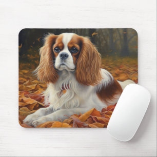 Mousepad Cavalier King no outono deixa cair inspiração