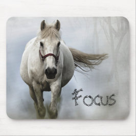 Mousepad Cavalo Branco Inspiracional
