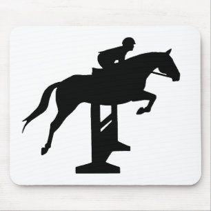 Mousepad Cavalo & cavaleiro da ligação em ponte do caçad