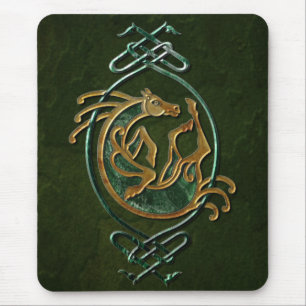 Mousepad Cavalo celta Knotwork - pedra