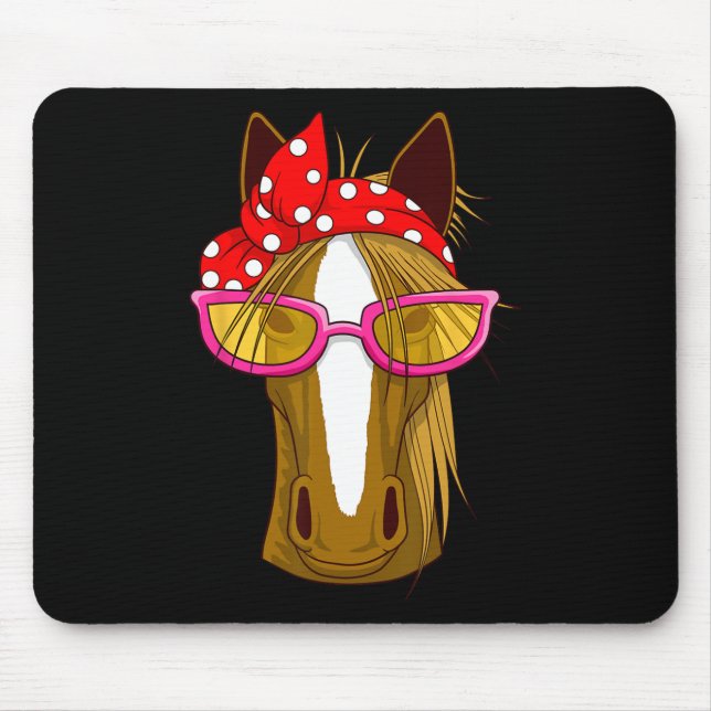 Mousepad Cavalo com Bandana - Anel Horseback (Frente)