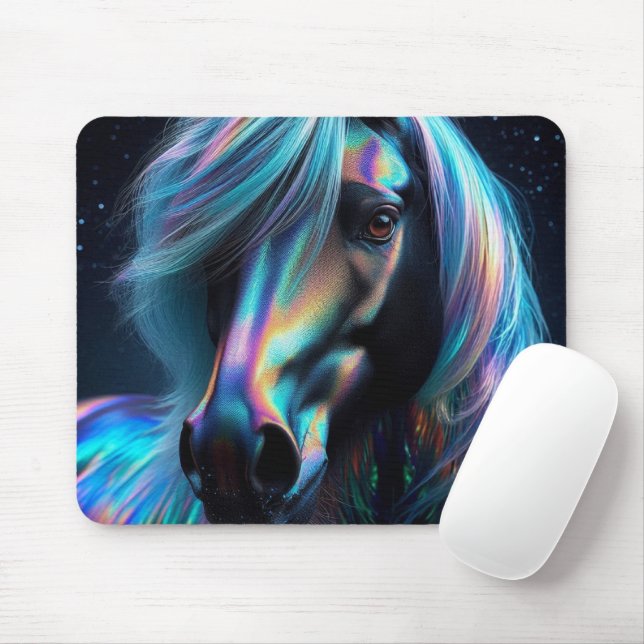 Mousepad Cavalo com Características Iridescentes (Com mouse)