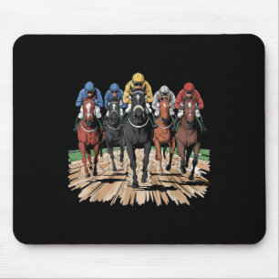 Mousepad Cavalo Correndo Jockey Rider Derby Rider Homens Co