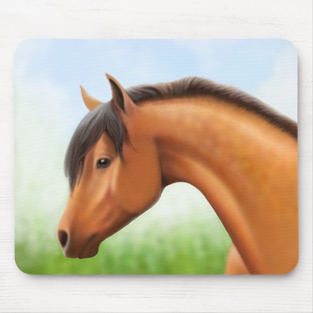Mousepad Cavalo Dappled do Arabian da baía (Frente)