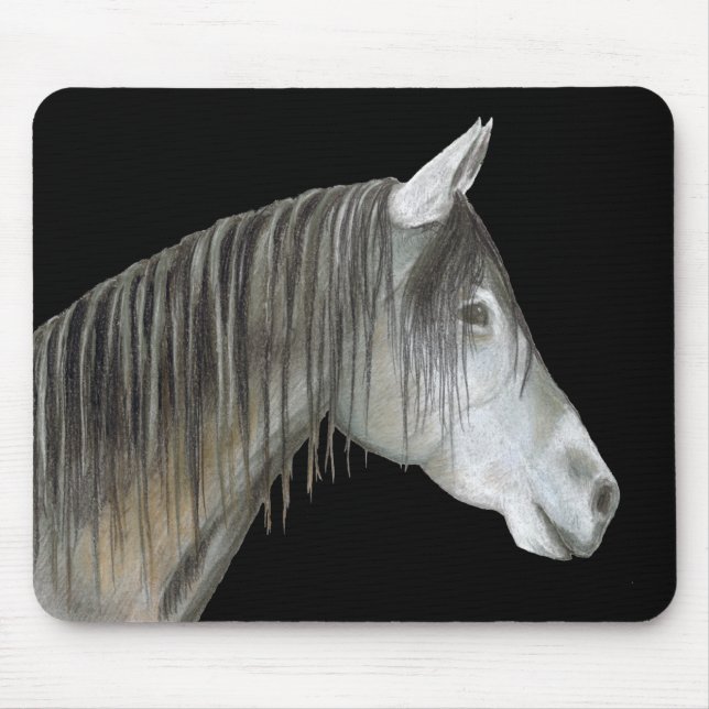Mousepad Cavalo de cinza (Frente)