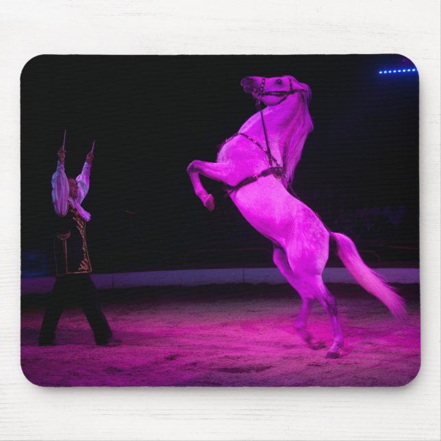 Mousepad Cavalo de Circo Rosa (Frente)
