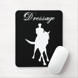 Mousepad Cavalo De Dressage E Silhueta De Cavaleiro