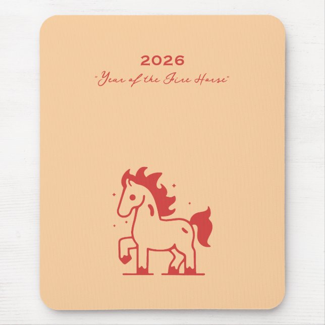 Mousepad Cavalo de Fogo Fofo (Frente)