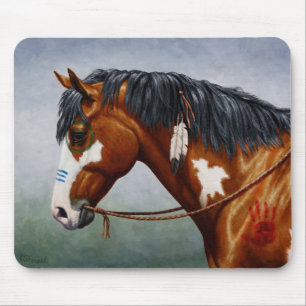 Mousepad Cavalo de Guerra Nativo da Baía de Pinto