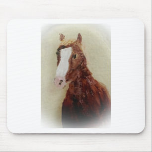 Mousepad Cavalo de pintura eqüino de Brown