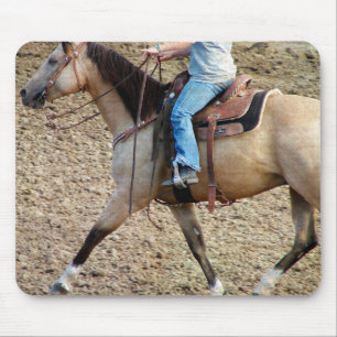 Mousepad Cavalo do rodeio do Buckskin