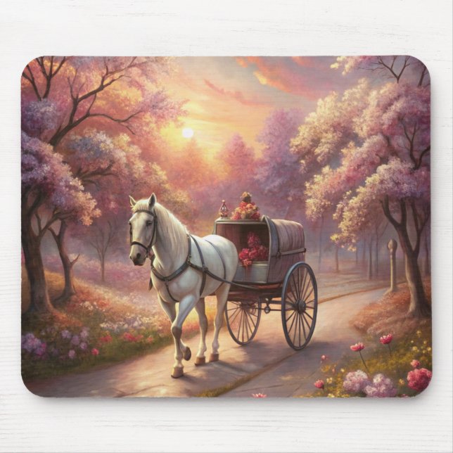 Mousepad Cavalo e carrinho (Frente)