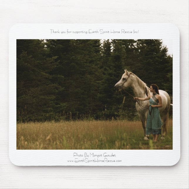 Mousepad Cavalo e mulher do espírito (Frente)