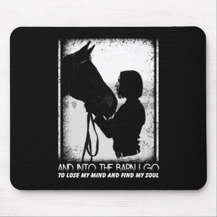 Mousepad Cavalo E No Celeiro Eu Vou Ao Perder Da Minha Ment