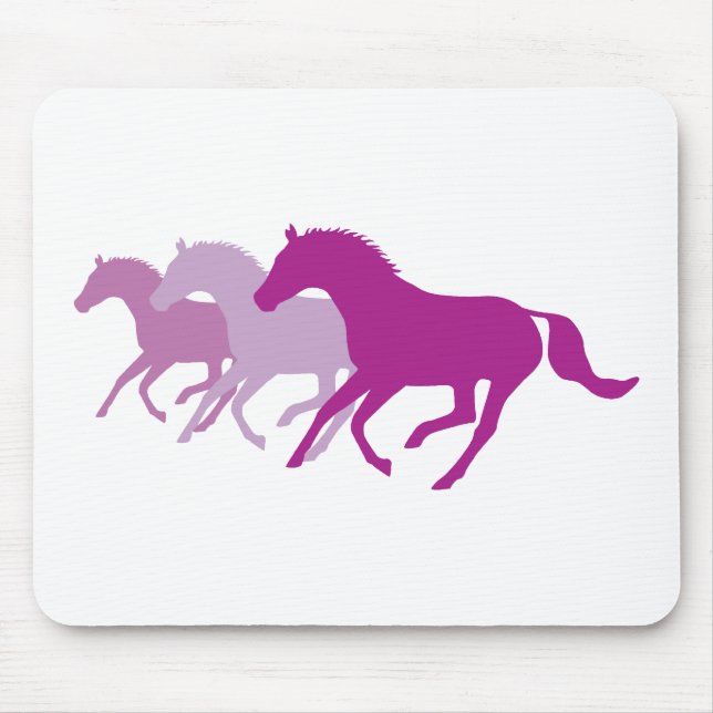 Mousepad Cavalo em Execução (Roxo) (Frente)