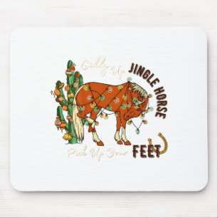 Mousepad Cavalo Engraçado Tilintar Ck Levanta Seus Pés Cact