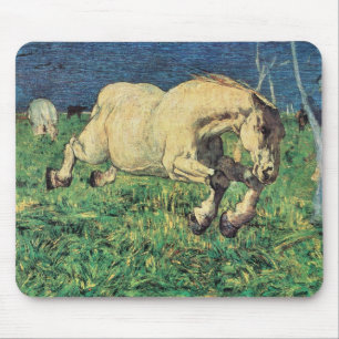 Mousepad Cavalo Galopante por Giovanni Segantini, Arte Anti