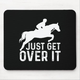Mousepad Cavalo Inglês Andando Caçador Jumper Girl Horsebac