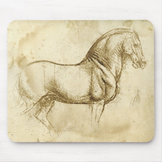 Mousepad Cavalo Leonardo Da Vinci (Frente)