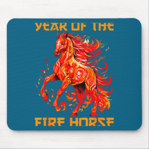 Mousepad cavalo lunar ano de fogo sim novo chinês feliz Rir