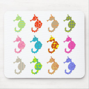 Mousepad Cavalo marinho modelado