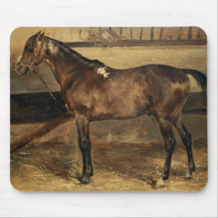 Mousepad Cavalo Marrom nas Stable Stalls
