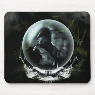 Mousepad Cavalo preto bonito