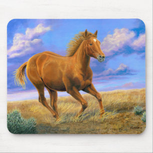 Mousepad Cavalo Quarter "Liberdade Desenfreada" em Execução